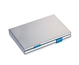 DAS ORIGINAL Visitenkartenetui von TROIKA - mit farbiger Trennwand für eigene und fremde Visitenkarten - ideal für Messen oder Geschäftsreisen | passend für ca. 21 Karten - designt von der TROIKA Design Werkstatt - ansprechendes Design und hohe Qualität - Gesamtmaße: 93 x 60 x 12 mm -verpackt in hochwertiger Geschenkverpackung