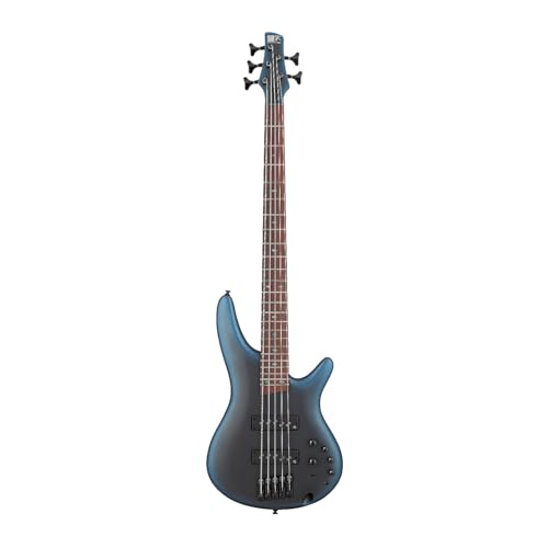 Ibanez SR Standard Series SR505N 5-String Electric Bass Guitar, Midnight Arctic Ocean Matte