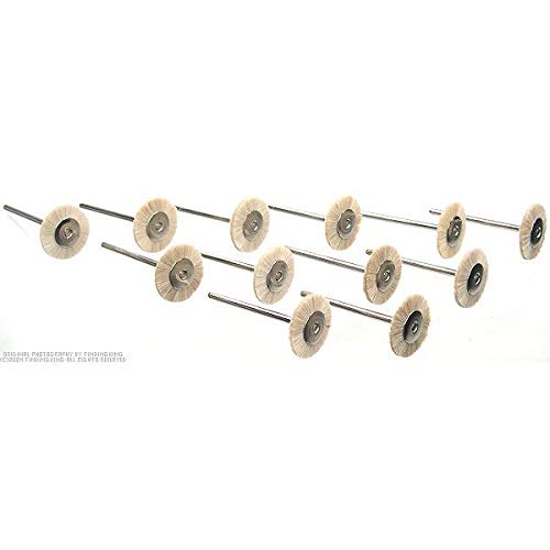 Tubo de 118 ml de composto de polimento ZAM com 12 ferramentas de joalheiro para escovas de roda de
