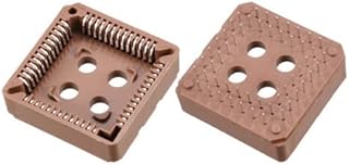 Tool parts Through Hole Mounting PLCC52P PLCC 52Pin DIP IC Sockets Brown 10 Pieces