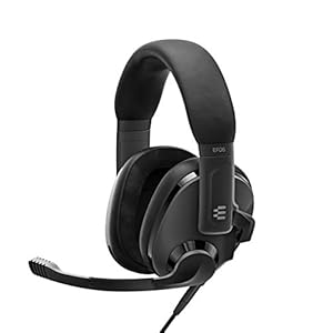 EPOS H3 Closed Acoustic Gaming Headset with Noise-Cancelling Microphone – Plug & Play Audio – Around the Ear – Adjustable, Ergonomic – for PC, Mac, PS4, PS5, Switch, Xbox – Onyx Black