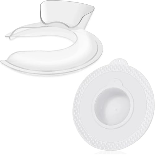 Quixpszto Tapa for batidora y Protector de vertido Seguro, Compatible con batidoras de Pedestal con Cabezal inclinable KitchenAid de 4.5 a 5 Cuartos de galón, Evita Salpicaduras y derrames.