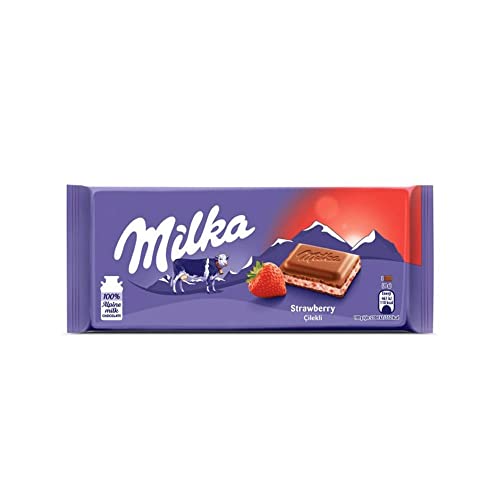 Image of Milka Strawberry Yogurt Chocolate, 2 X 100 Gm