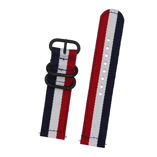 LOPAKACTAG Correa deportiva de nailon for Samsung Galaxy 3, Amazfit GTR, GTS y Huawei GT2(3 stripe,22mm)