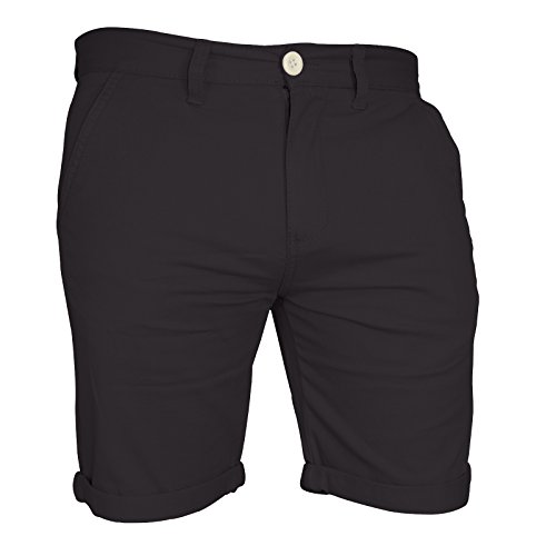 Mens Chino Shorts Casual Cargo Combat 100% Cotton Half Pant (36, Dark Grey)