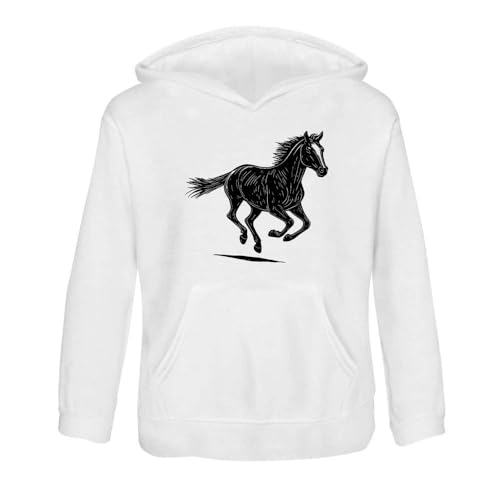 Azeeda 'Horse Running ' Children's Hoodie/Hooded Sweater (KO051518)
