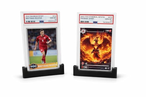 CordNest 5 Pack PSA Graded Slab Stand Graded Card Display Holder Sports Card Display Stand Trading Card Stand for Graded Cases Baseball Cards TCG cards Collectible Card Holder