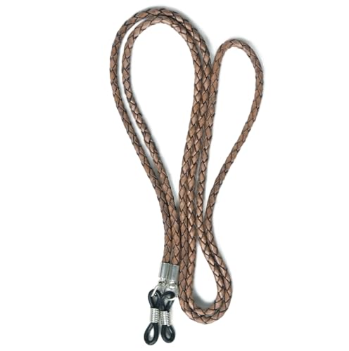 Image of GENIQUE Genuine Leather Glasses Strap, Eyeglass Chain,Eye Glasses holders around Neck, Sunglass Strap for Men