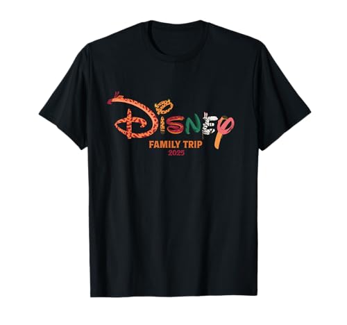 Disney Family Trip 2025 Animal Shape Logo Matching Vacation T-Shirt