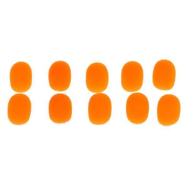 ATORSE 4x10 Pieces Microphone Windshield Foam Sponge Cover for Microphone Orange-picture-15