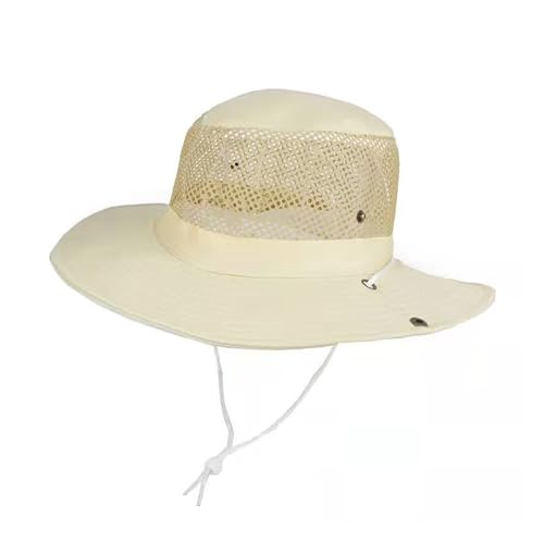 Casquette de camping en plein air à grands bords et chapeau en maille camouflage