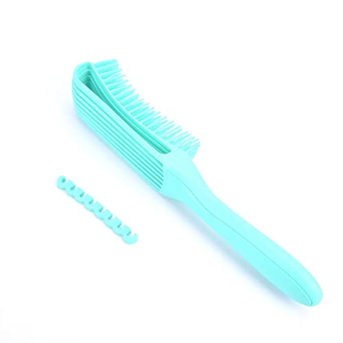 Escova Polvo Desembaraçadora Para Cabelos Cacheados e Crespos Flexível 8 Pontas Massageadora