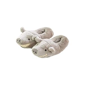 Luckylele Cartoon Pluche Slippers Katoen Slippers for Herfst en Winter Tusk Pig Slippers Slippers Slippers Pluche Warme Slippers Cartoon Slippers Dinosaur Slippers Winter katoenen dweil