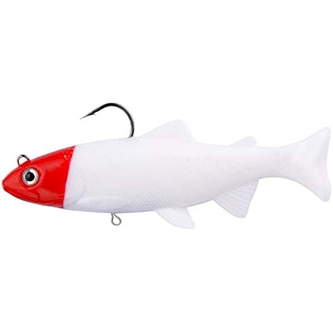 East Rain Trout 12cm 15cm Lead Head PVC Fishing Lures Swimming Artificial Baits T Tail Silicone Lead Soft Lures Swimbait Wobblers Cover