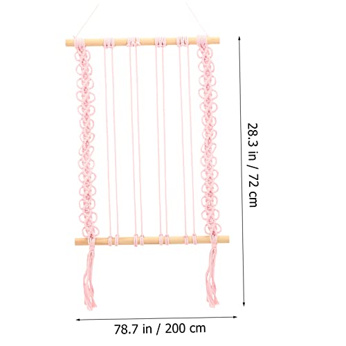 Support mural pour barrettes macramé idéal pour chambre de fille