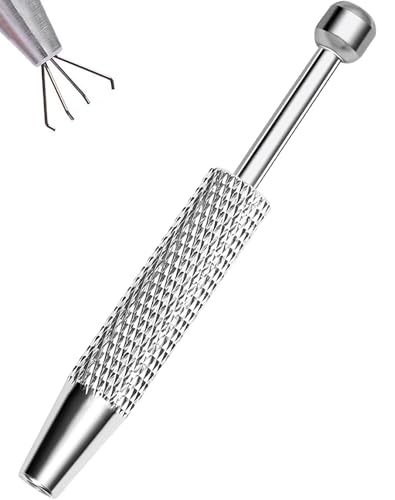 OUFER Piercing Ball Grabber, 16G 18G Flat Back Earrings Piercing Guide needle Tool, Surgical Steel Internally Threaded Push Pin External Thread Assistant Body Piercing Kit for Ear Nose Lip Tool