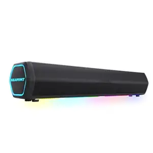 (Refurbished) Blaupunkt Newly Launched SBA20 Pro 25W Bluetooth Soundbar with 2000mAh Battery I RGB Lights I HoneyComb Design I AUX, Bluetooth, USB & TWS I BT Speaker for TV, Mobile, PC, Laptops