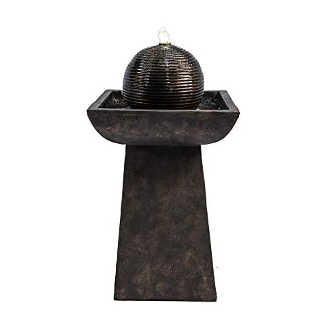 Teamson Home Modern Water Fountain with Lights Cover