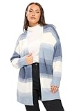 Yours Curve Colourblock Midi Cardigan - Women's - Plus Size Curve Blue