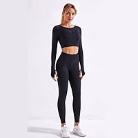 Workoutpak voor dames, 3-delig, naadloze outfit, workoutset
