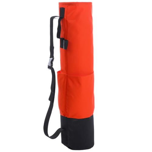 SilTriangle 36 Inches Heavy Duty Lath Bag with Overall Internal Dimensions of 8 x 33.5 3 Pockets Orange and Black