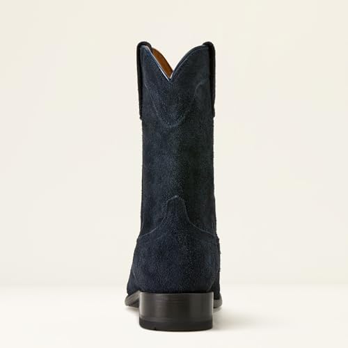 ARIAT Men's Yellowstone Midnight Rancher Western Boot, Oiled Navy Roughout, 11.5 Wide by ARIAT - Used condition - Image 4