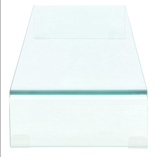 Tidyard Mobile Porta TV in Vetro Temperato