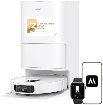 Mova E40 Ultra Robot Vacuum Cleaner and Floor Washer, Power 19000...