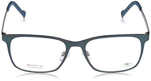 TRY Gafas para Hombre con montura resistente de diseño rectangular moderno 2