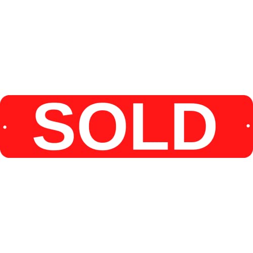 Real Estate Signs Riders Durable Aluminum Metal Signs With Different Messages For Real Estate 6x24 (Sold)