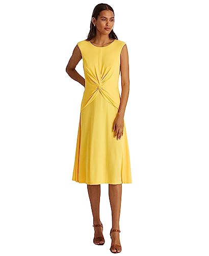 Lauren Ralph Lauren Womens Knot Front Midi Shift...