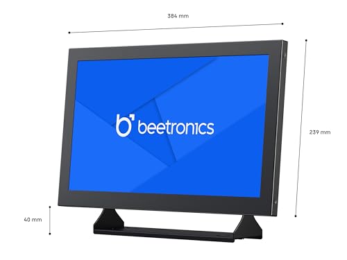 Image of Beetronics 15-Inch Full HD IPS Monitor - Professional Industrial-Grade Display | HDMI, VGA, BNC, RCA Inputs | Durable Metal Housing, Matte Screen, 24 /7 Continuous Operation, Wide Viewing Angle, 15HD7M