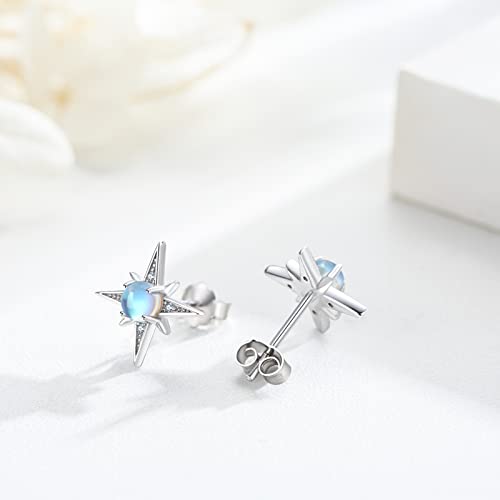 Star Earrings for Women 925 Sterling Silver North Star Stud Earrings Jewelry Gift for Women2