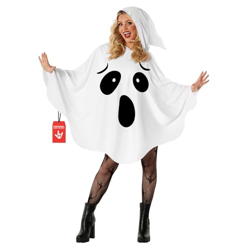 Morph Ghost Costume Adult Women Spooky Ghosts Costume White Ghost