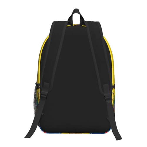 Flag of Ecuador Travel Laptop Backpack 17 Inch Large Computer Backpack Waterproof Backpack.2