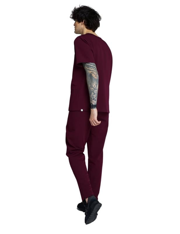 Pantalones médicos para hombre para el sector médico y de enfermería, elegantes y cómodos, con goma elástica, pantalones de cuidado profesional