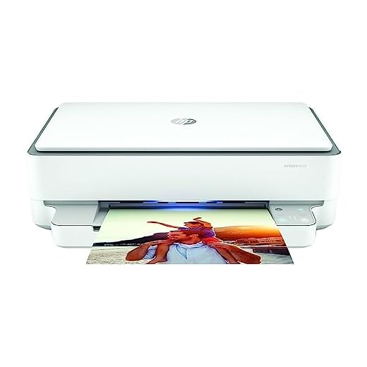 HP ENVY 6055 Wireless All-in-One Printer, Mobile Print, Scan & Copy, Works with Alexa (5SE16A)