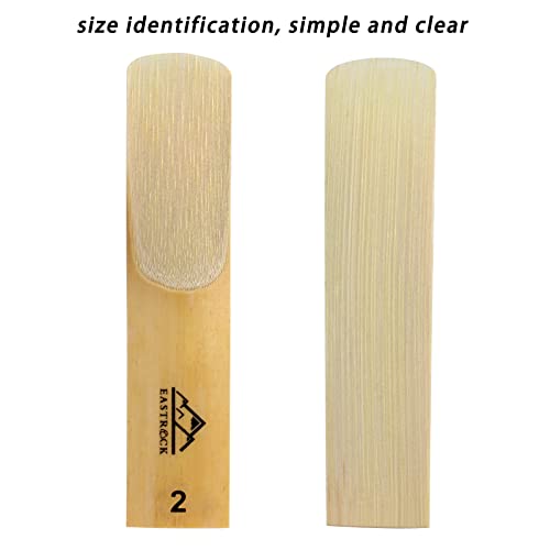 Eastrock Saxophone Reeds 2.0/2.5/3.0 For Alto Saxophone Strength 2.0-10 Pack With Plastic Case Designed For Beginners #TOP3