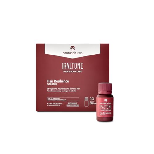 Cantabria Labs - Iraltone Hair Resilience Booster - Formato bebible, 30 Viales - Sabor Piña-Colada - Prevención del Envejecimiento Capilar - Aumenta la Resiliencia del Cabello