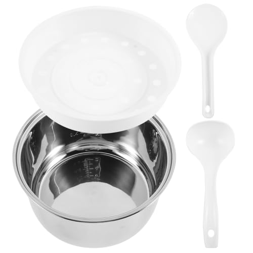 COLLBATH Rice Cooker Inner Pot Replacement 3L Stainless Steel Non-Stick Inner Lid Suitable for Cooking Rice Soup and Baking - Image 5