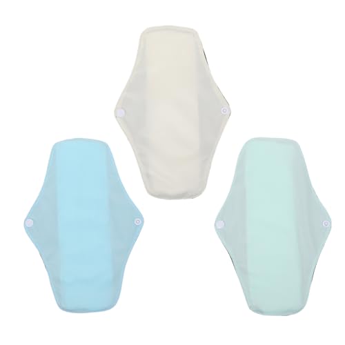 IWOWHERO 3piezas Toallas Sanitarias Reutilizables De Absorbentes y Lavables Higiénicas y Cómodas Asortidas Para Menstruación y