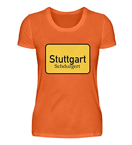 T-shirt Stuttgart femme haut imprimé en taille XXL vibrant