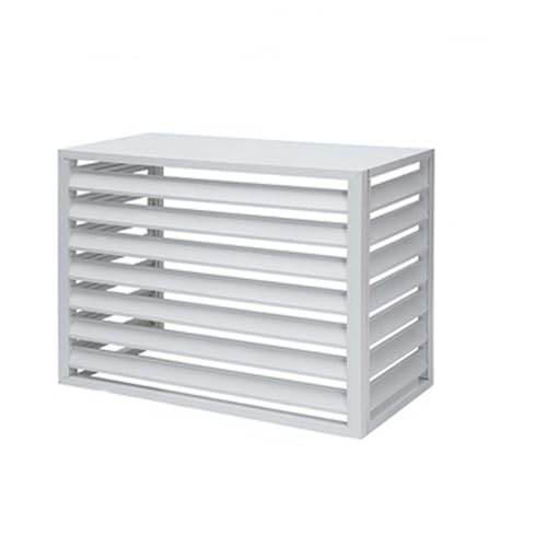 Décoratif de Barrière D'intimité de Climatiseur pour Terrasse et Jardin Blanc