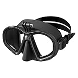 FashionCha Máscara de Buceo y Gafas de Snorkel, Negro