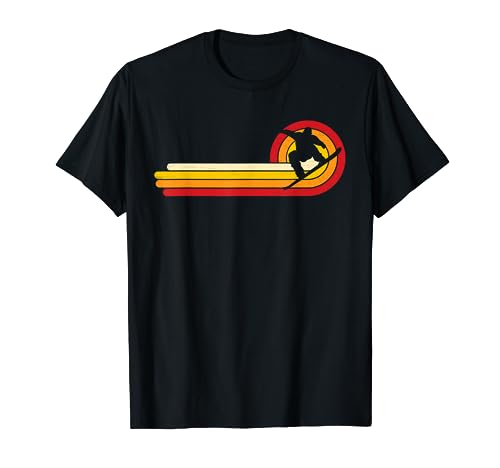 Retro Look Snowboarder, Snowboarding Motive T-Shirt