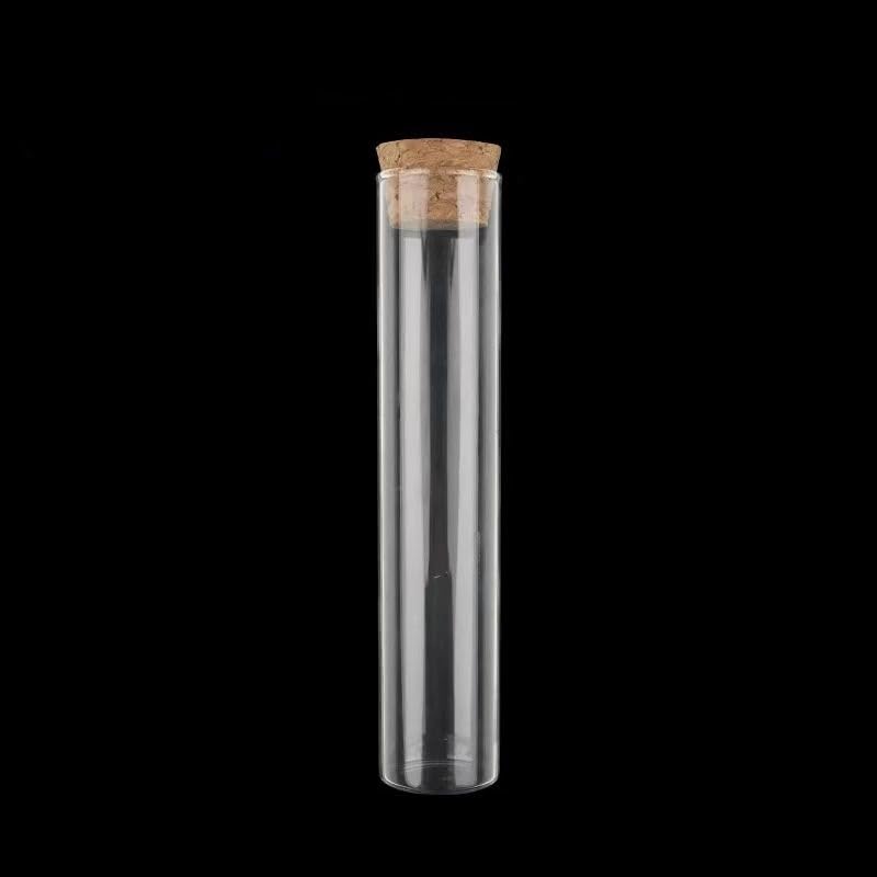 20 Stück -Reagenzgläser mit flachem Boden und Korkstopfen – 15 x 150 mm Laborbehälter