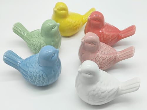 2 Pcs Ceramic Bird Toilet Floor Bolt Caps, Animal Toilet Bolt Covers Decorative, Decorative Bathroom Toilet Bolt, Toilet Bolt Cover for Bottom Easy Installation (Bird-White) by Generic - Used condition - Image 5