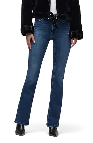 Jean Barbara high rise Hudson bootcut, l'effet enduit noir premium