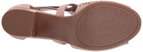 Bella Vita Womens Fashion Casual Heeled Sandal, Blush Suede Leather, 9 X-Wide Us #TOP3