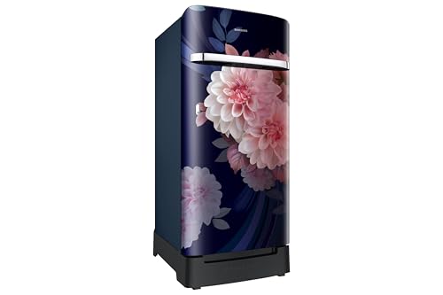 Image of Samsung 189 L, 5 Star, Digital Inverter, Direct-Cool Single Door Refrigerator (RR21H2H25BB /HL, Begonia Blue, Base Stand Drawer, Single Touch Defrost, 2026 Model)